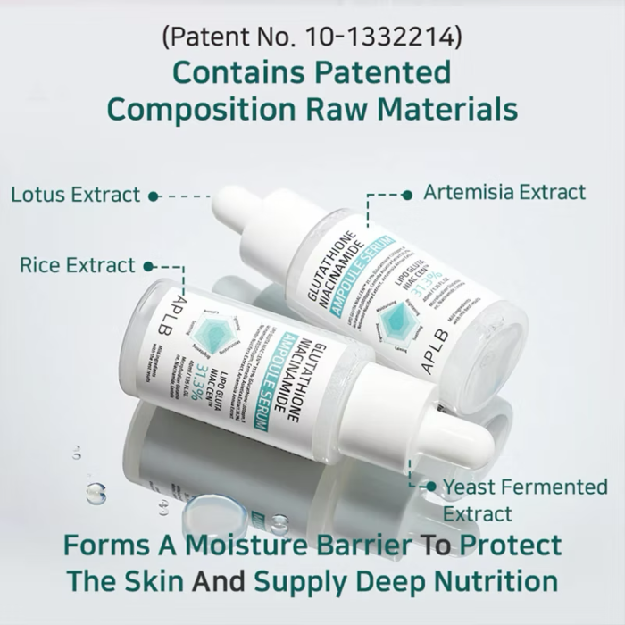 APLB Glutathione Niacinamide Ampoule Serum APLB Glutathione Niacinamide Ampoule Serum | Rice, Lotus and Artemisia Extract
