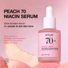 Anua Peach 70+ Niacin Serum: Glow Booster Serum for uneven & dull skin tone