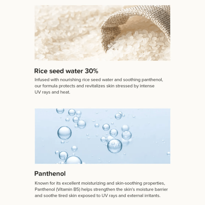 Beauty Of Joseon Relief Sun Aqua Fresh Rice + B5: Rice Seed Water and Panthenol Beauty Of Joseon Relief Sun Aqua Fresh Rice + B5: Rice Seed Water and Panthenol
