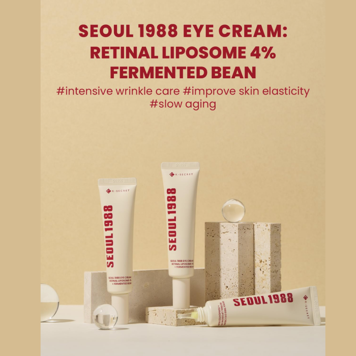 KSECRET SEOUL 1988 Eye Cream - Retinal Liposome 4% + Fermented Bean KSECRET SEOUL 1988 Eye Cream - Retinal Liposome 4% + Fermented Bean