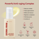 Powerful Anti-aging Complex that: reduces wrinkles, faces pigmentation, refines skin texture, brightens complexion, minimizes pores and control oil.