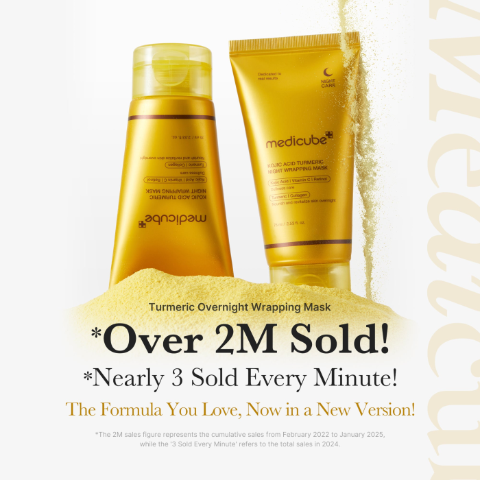 Kojic Acid Turmeric Overnight Wrapping Mask 6 Medicube | Kojic Acid Turmeric Overnight Wrapping Mask