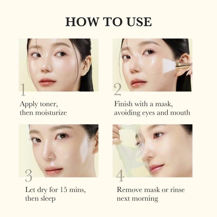 Kojic Acid Turmeric Overnight Wrapping Mask 7 Medicube | Kojic Acid Turmeric Overnight Wrapping Mask | How to use