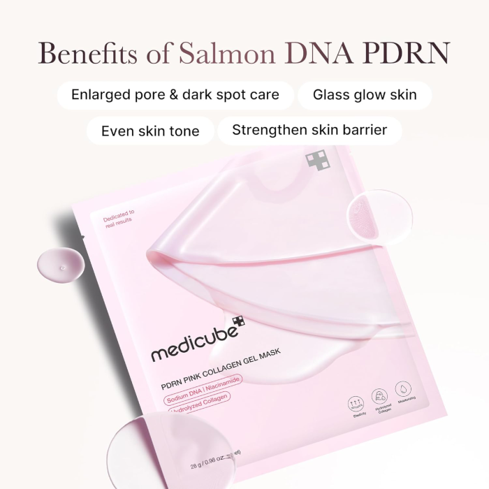 Medicube PDRN Pink Collagen Gel Mask Medicube PDRN Pink Collagen Gel Mask | Enlarged Pore | Even Skin tone | Strenghten Skin Barrier