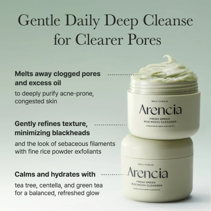 Arencia - Fresh Green Rice Mochi Cleanser 4 Arencia - Fresh Green Rice Mochi Cleanser 4