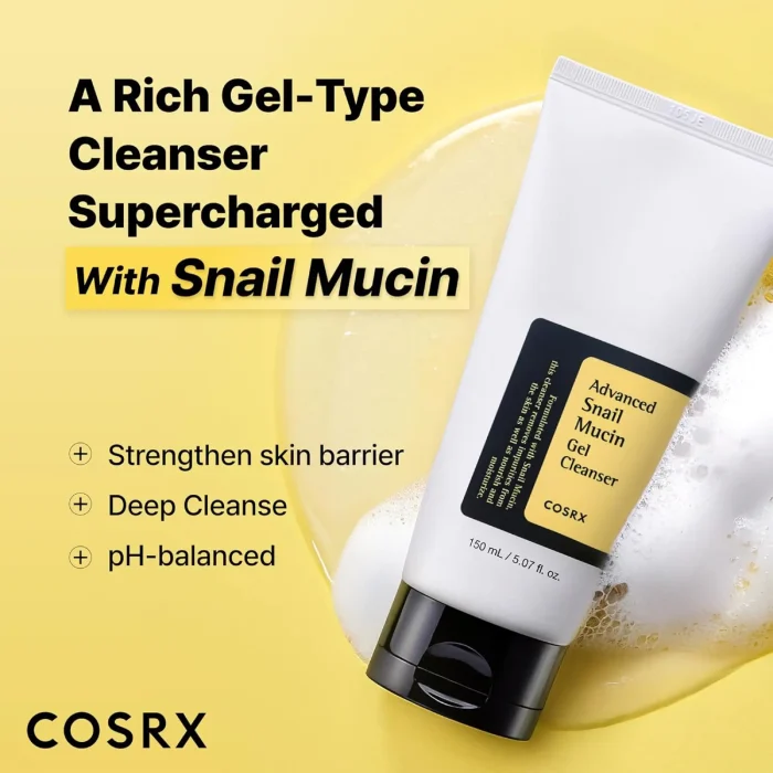 COSRX - Advanced Snail Mucin Gel Cleanser 3