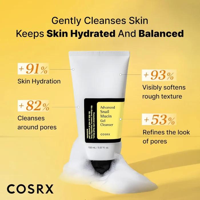COSRX - Advanced Snail Mucin Gel Cleanser 5