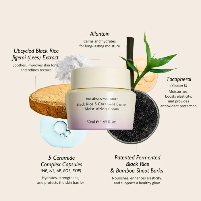 Haruharu Wonder - Black Rice 5 Ceramide Barrier Moisturizing Cream 4
