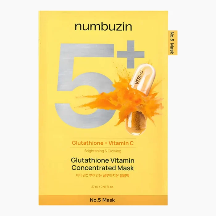 Numbuzin No.5+ Glutathione Vitamin Concentrated Mask 1 Numbuzin No.5+ Glutathione Vitamin Concentrated Mask 1