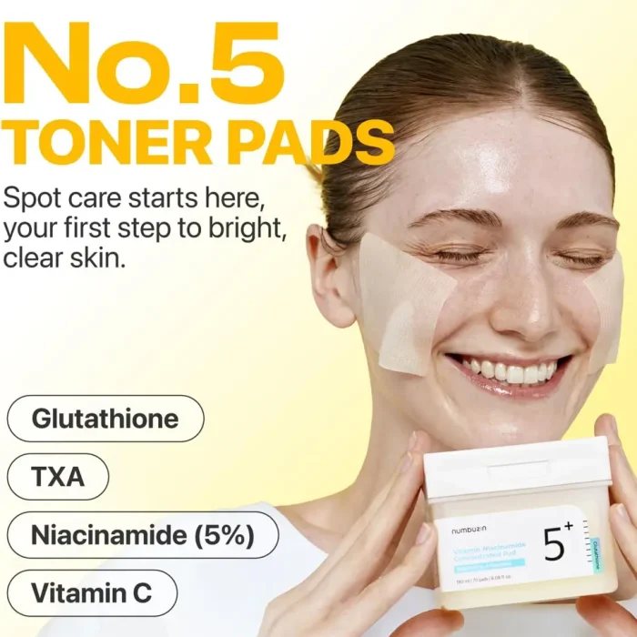 Numbuzin No.5+ Glutathione Vitamin-Niacinamide Concentrated Pad 4 Numbuzin No.5+ Glutathione Vitamin-Niacinamide Concentrated Pad 4