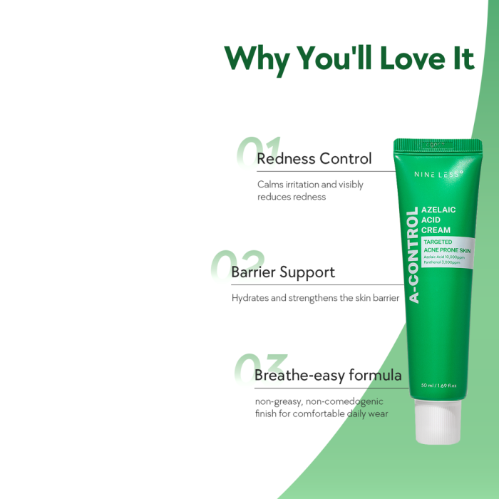 NINELESS - A-Control Azelaic Acid Cream 3 NINELESS - A-Control Azelaic Acid Cream 3