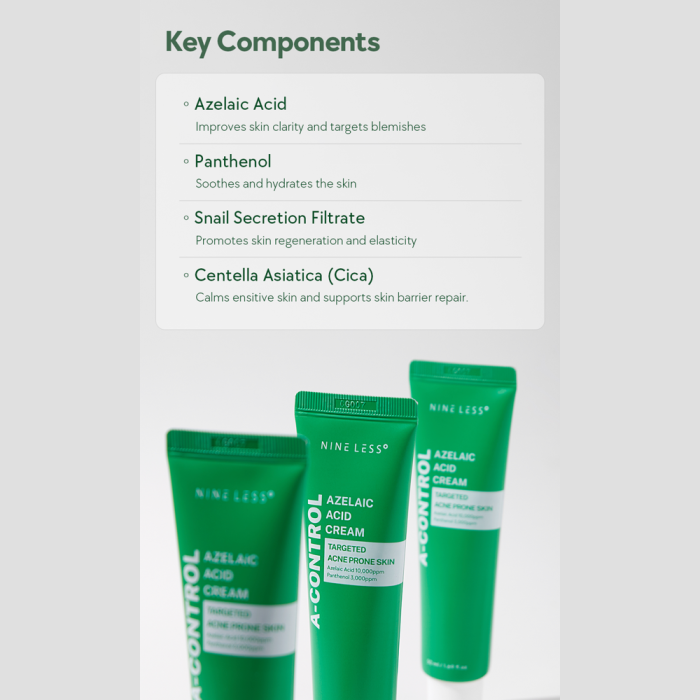 NINELESS - A-Control Azelaic Acid Cream 4 NINELESS - A-Control Azelaic Acid Cream 4