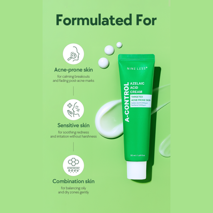 NINELESS - A-Control Azelaic Acid Cream 5 NINELESS - A-Control Azelaic Acid Cream 5