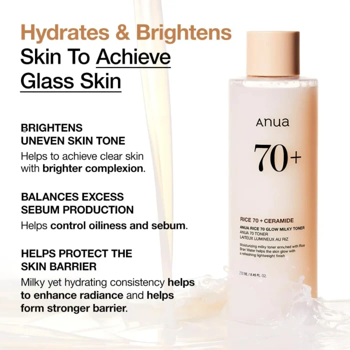 Anua - Rice 70 + Glow Milky Toner 2 Anua - Rice 70 + Glow Milky Toner 2
