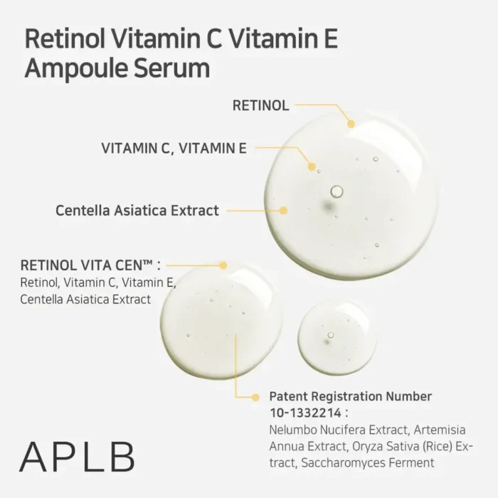 APLB - Retinol Vitamin C Vitamin E Ampoule Serum 24 APLB - Retinol Vitamin C Vitamin E Ampoule Serum 24