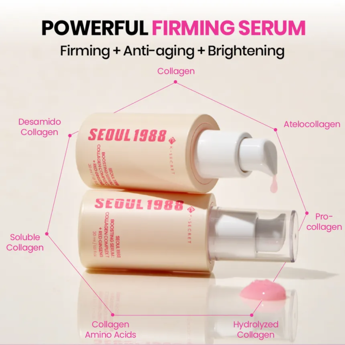 KSECRET - SEOUL 1988 Boosting Serum : Collagen Complex 7 + Red Ginseng 2 KSECRET - SEOUL 1988 Boosting Serum : Collagen Complex 7 + Red Ginseng 2
