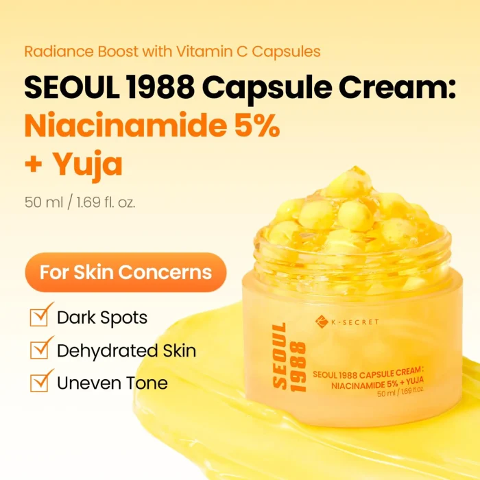 K-SECRET - SEOUL 1988 Capsule Cream - Niacinamide 5% + Yuja 2