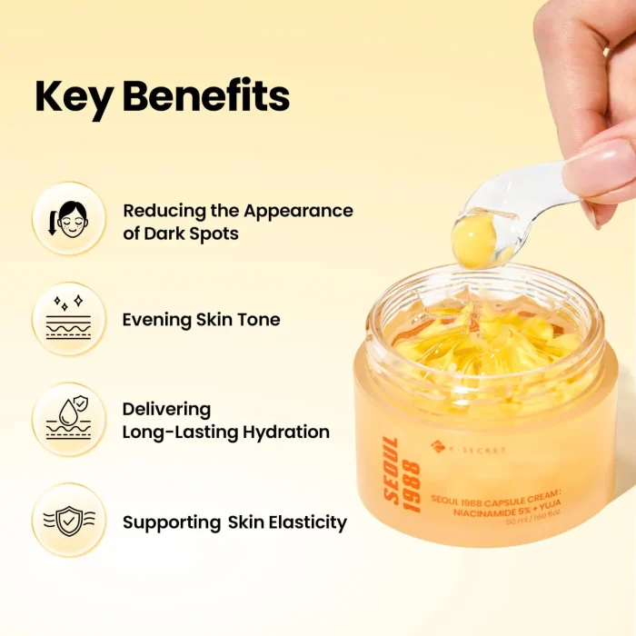 K-SECRET - SEOUL 1988 Capsule Cream - Niacinamide 5% + Yuja 3