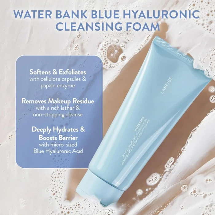 LaNeige - Water Bank Bleu Hyaluronic Cleansing Foam 30g 4 LaNeige - Water Bank Bleu Hyaluronic Cleansing Foam 30g 4