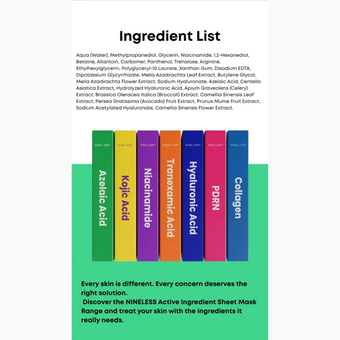 Nineless - My Fit Sheet Mask 1 sheet - No.1 Azelaic Acid 6